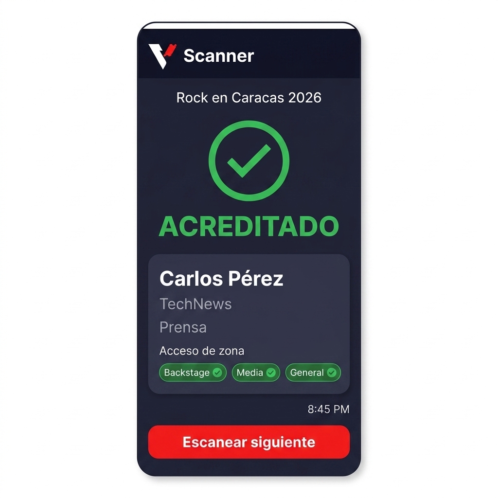 Scanner QR de acreditación